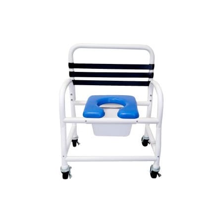 Mor-Medical International Mor Medical International Deluxe Shower Commode Chair, Removable Soft Seat, 435 lb. Capacity DNE-435-4TWL